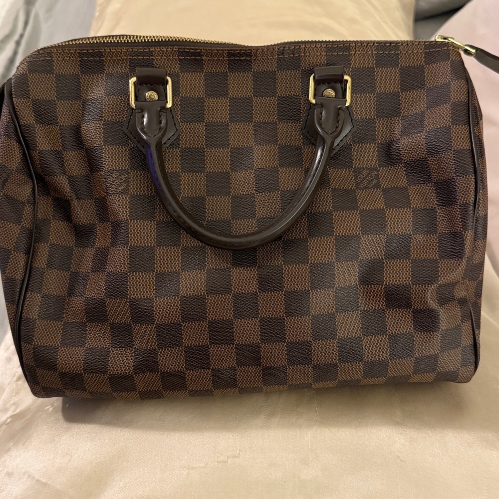 Louis Vuitton Brown Checkered Tote